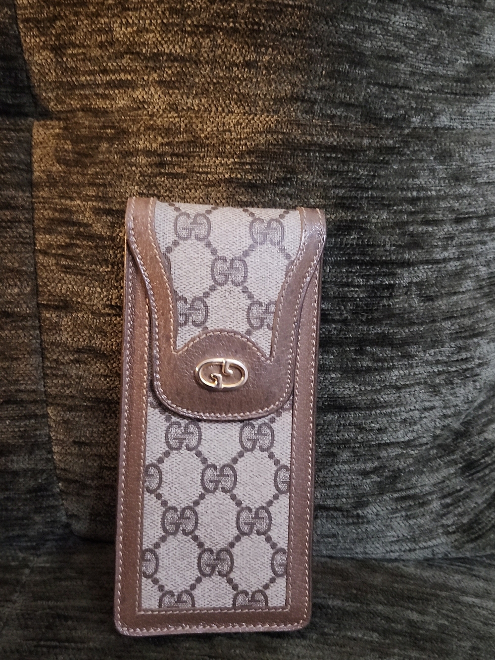 Gucci Brown Monogram Eyewear Case